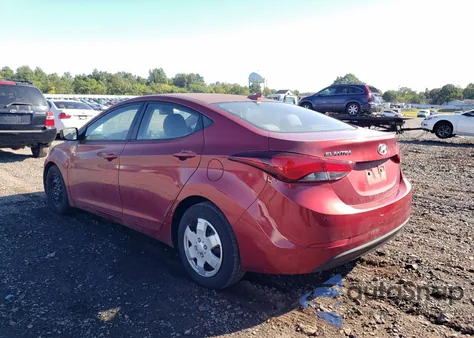 2016 Hyundai Elantra Se z USA, uszkodzony, nr VIN 5NPDH4AE3GH731790